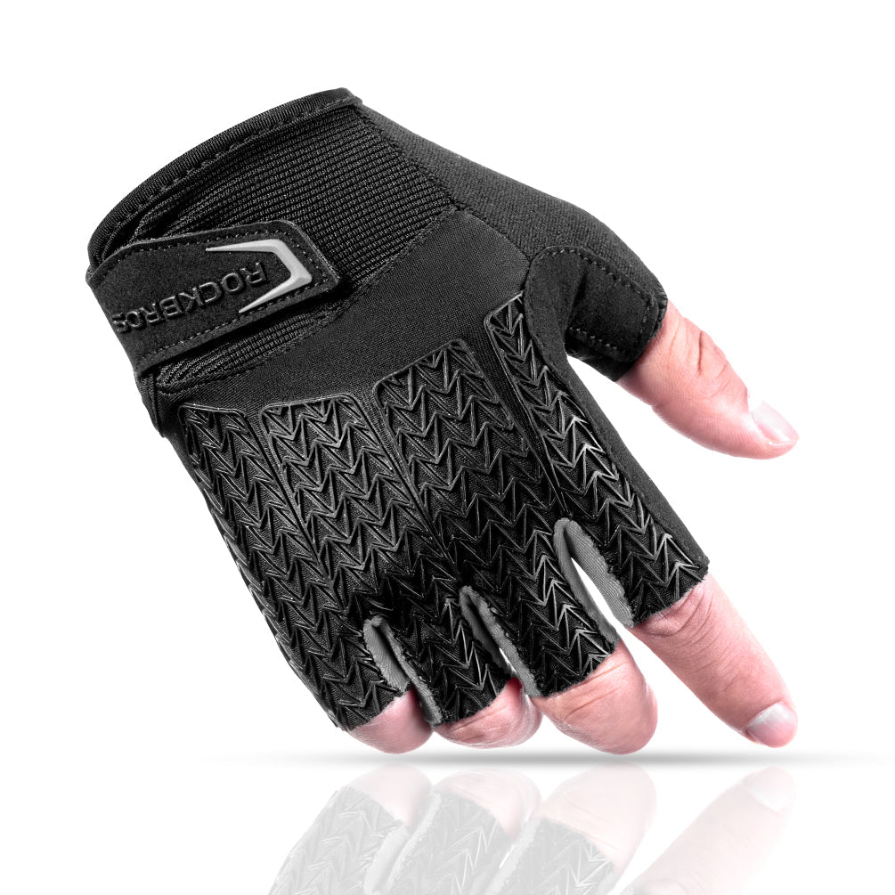 ROCKBROS half finger gloves with Gel Liquid Silicone & SBR palm pad