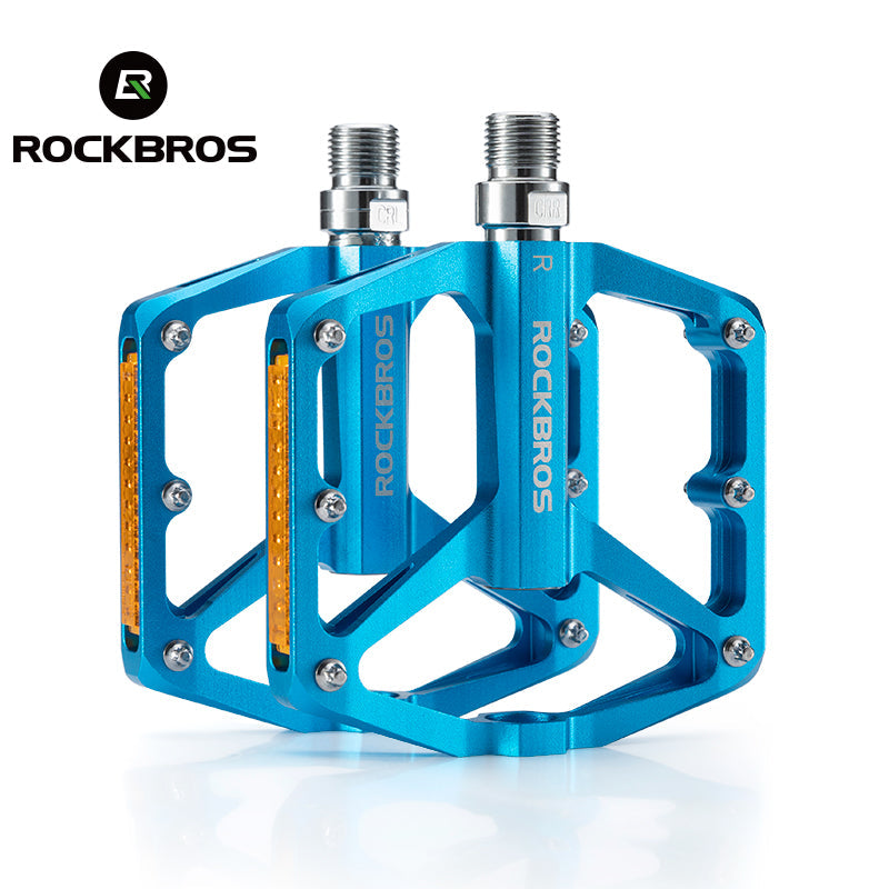 ROCKBROS Anti-Skid Aluminum Alloy Bike Pedals - Waterproof, Multiple Colors - ROCKBROSUSA