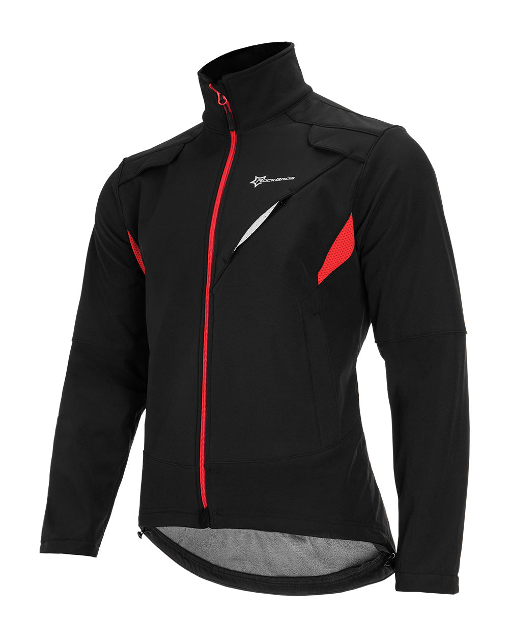 ROCKBROS Men Winter Cycling Jacket Fleece Thermal Warm Windproof Water-Resistant