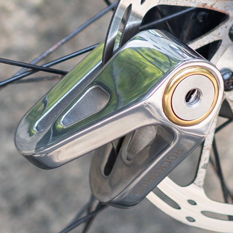 ROCKBROS Motorcycle Bicycle Disc Brake Lock 304 Stainless Steel Security Anti-Theft - ROCKBROSUSA