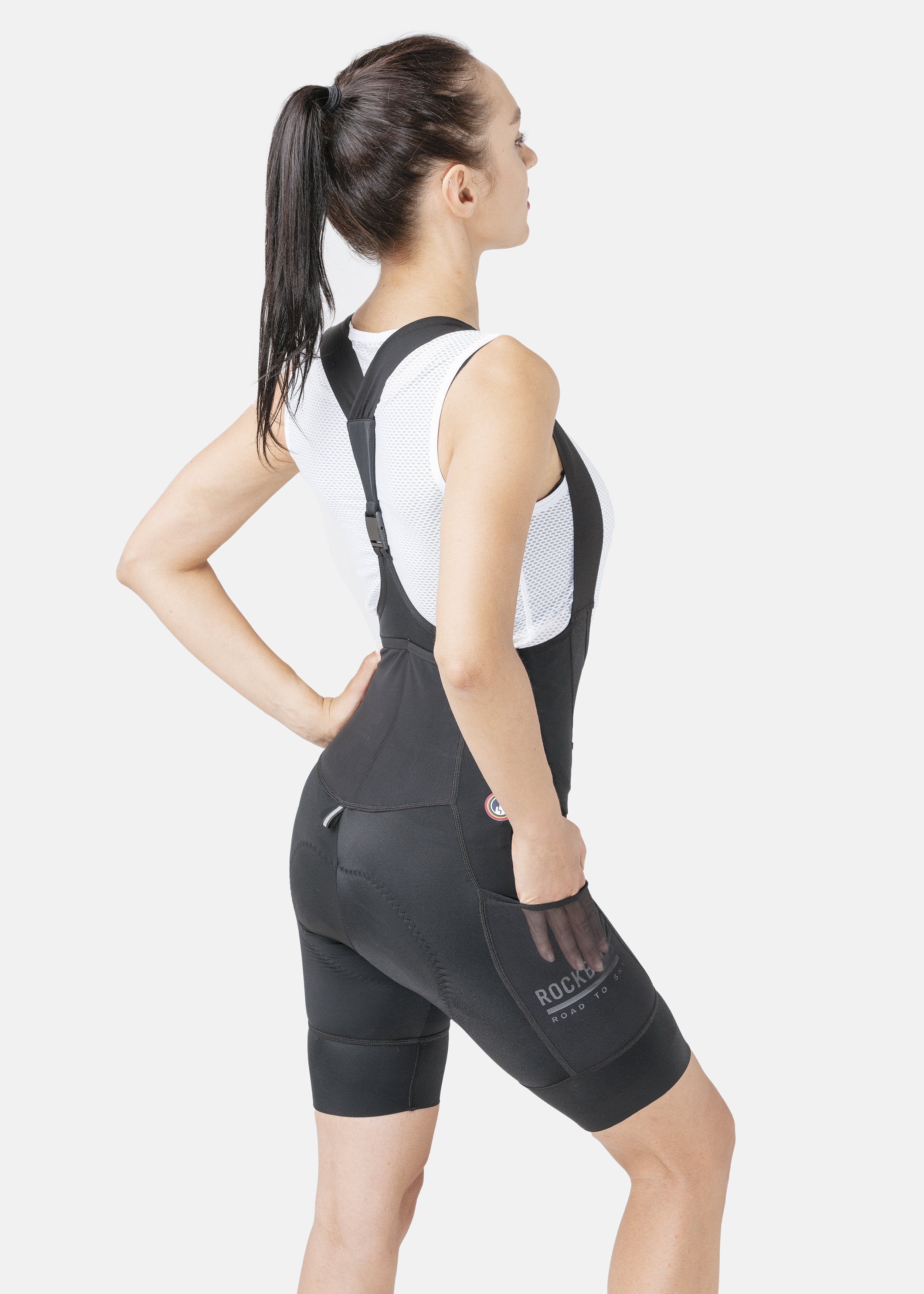 【ROAD TO SKY by ROCKBROS Women's Cycling Bib Shorts in Black - ROCKBROSUSA