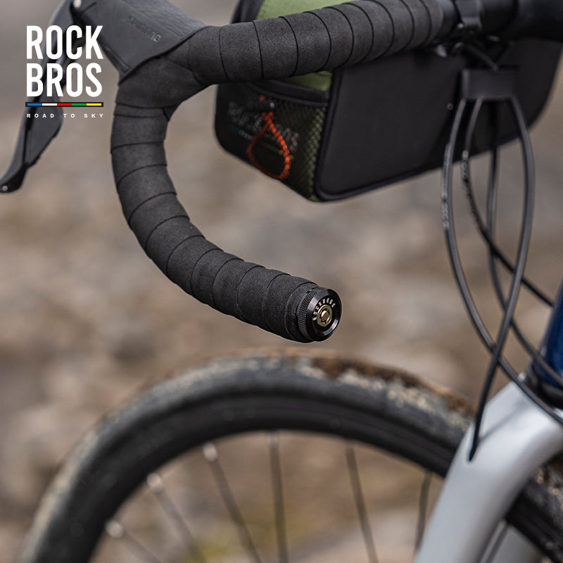 【ROAD TO SKY】ROCKBROS Bicycle Lock Hidden Handle Lock Mini Lock Bike Cable Lock Hidden in Handlebars Helmet Lock Zinc Alloy Lock Cylinder Aluminum Shell 25.6 inches for Roadbike - ROCKBROSUSA