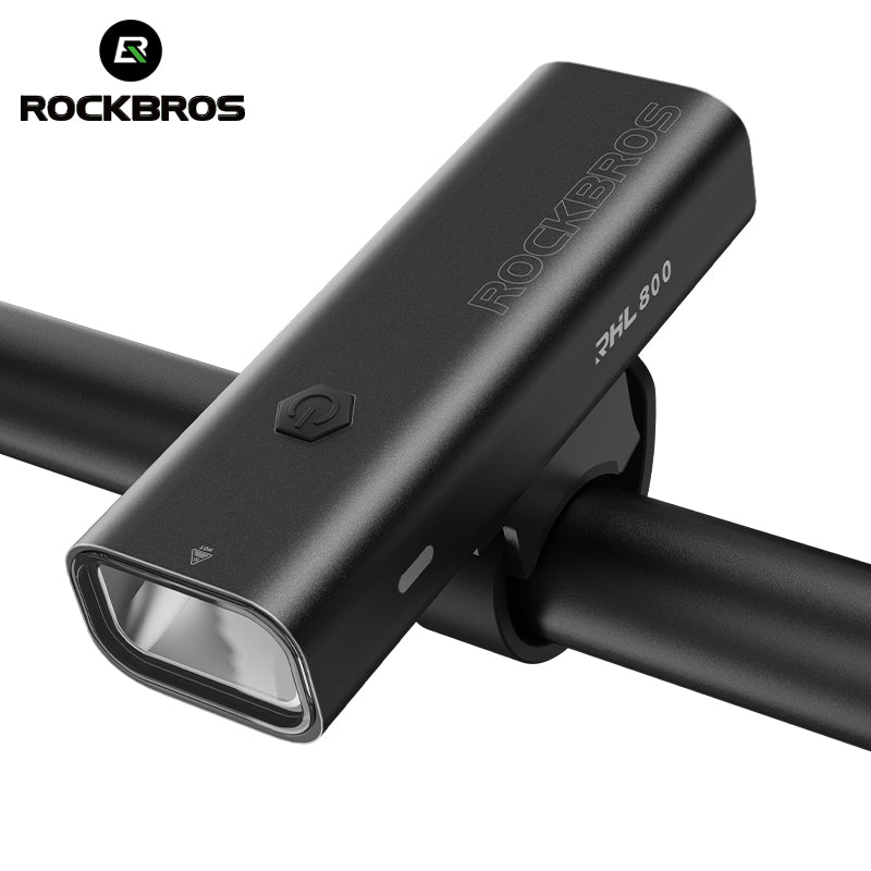 ROCKBROS Bicycle Front Headlight RHL800LM - 800 Lumens, USB-C, IPX6 Waterproof - ROCKBROSUSA