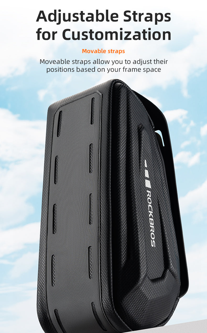 ROCKBROS Bicycle Phone Bag 1.7L 6.8in Waterproof Bike Cycling Frame Bag Top Tube Bag - ROCKBROSUSA