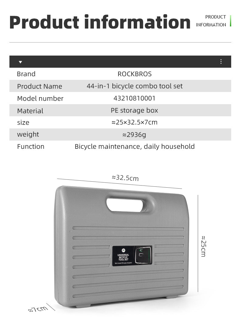 ROCKBROS Professional 22-piece Bike Repair and Maintenance Kit - ROCKBROSUSA