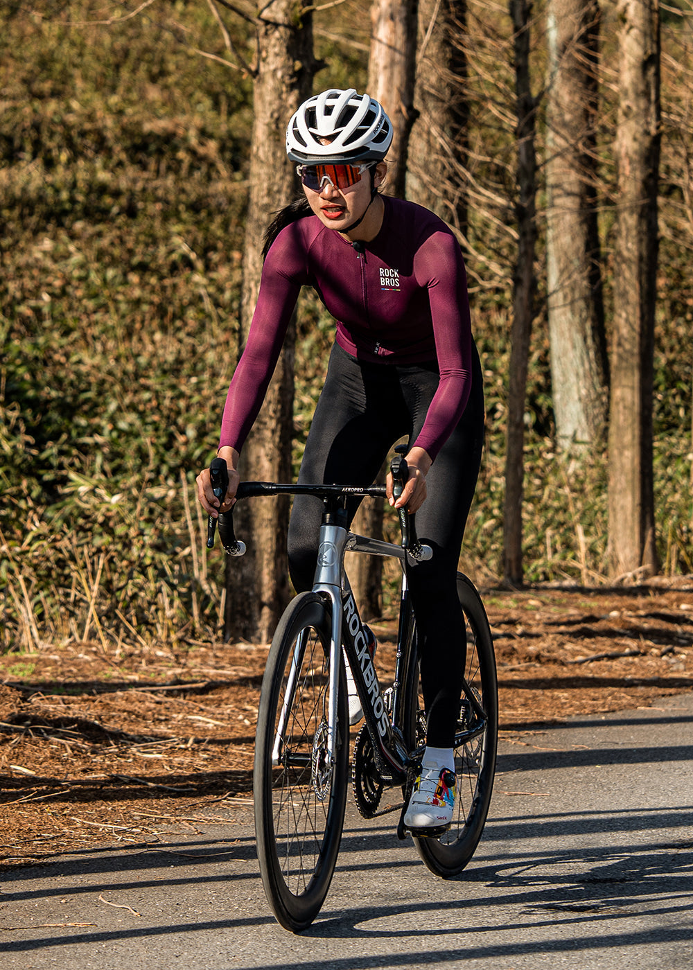 【ROAD TO SKY】by ROCKBROS Women's Cycling Tights in Black - ROCKBROSUSA