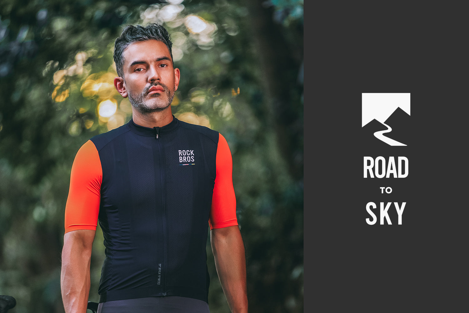 【ROAD TO SKY】by ROCKBROS Men's Short-Sleeve Cycling Jersey in Various Colours - ROCKBROSUSA