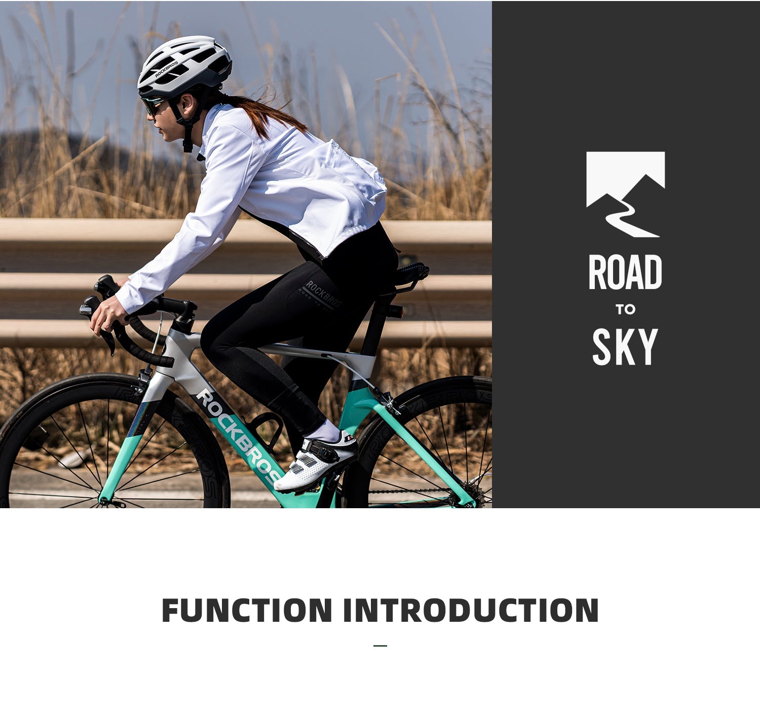 【ROAD TO SKY】by ROCKBROS Women's Cycling Tights in Black - ROCKBROSUSA