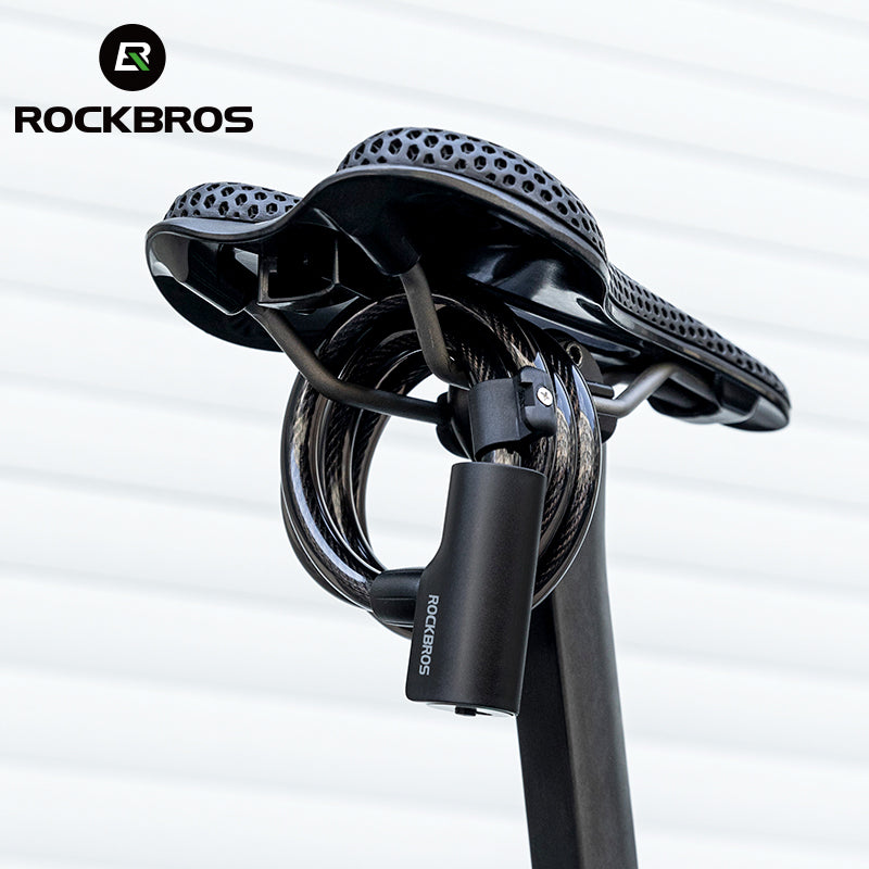 ROCKBROS Steel Cable Bike Lock - Anti-theft, Portable, Waterproof - ROCKBROSUSA