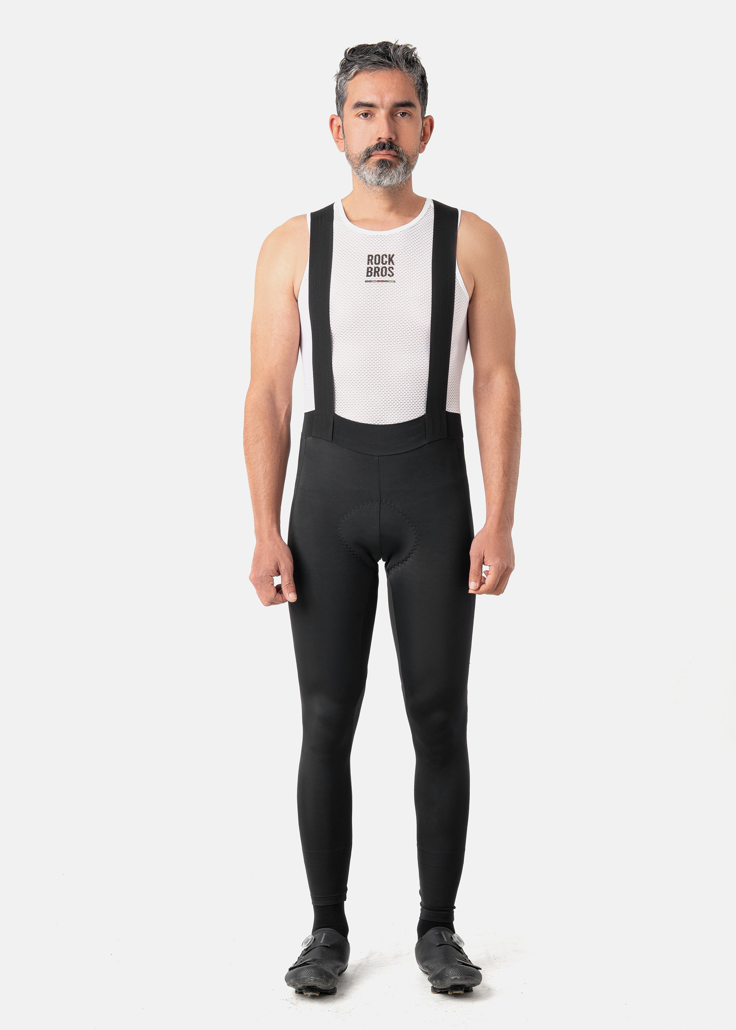 【ROAD TO SKY】by ROCKBROS Men's Cycling Bib Tights in Black - ROCKBROSUSA