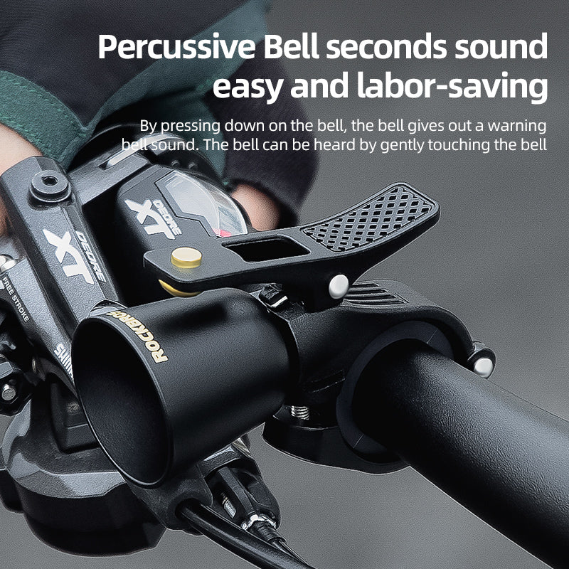ROCKBROS Classic Bike Bell - Loud, Durable, Easy Install, Fits 22.2-31.8mm Handlebars - ROCKBROSUSA