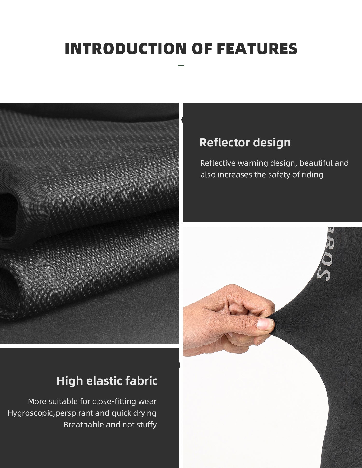 【ROAD TO SKY】by ROCKBROS Men's Cycling Tights in Black - ROCKBROSUSA