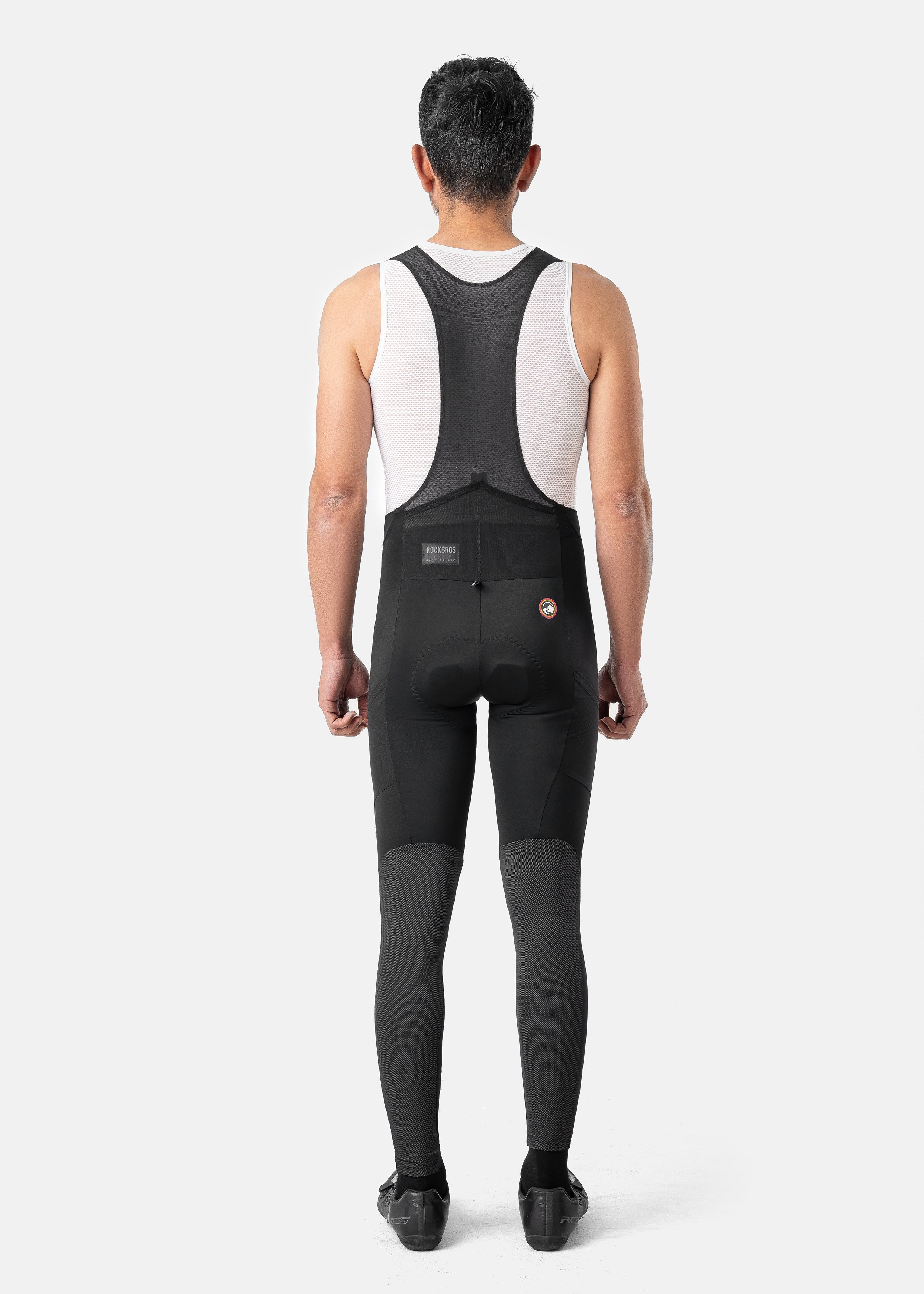 【ROAD TO SKY】by ROCKBROS Men's Cycling Bib Tights in Black - ROCKBROSUSA