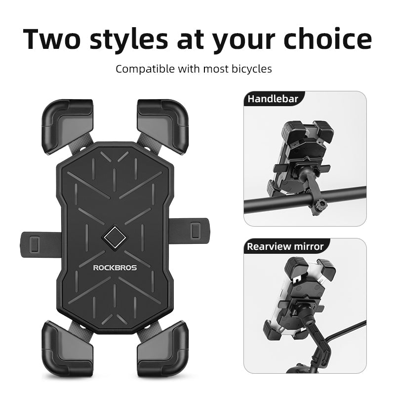 ROCKBROS 360° Adjustable Quick Release Motorcycle Phone Holder - ROCKBROSUSA
