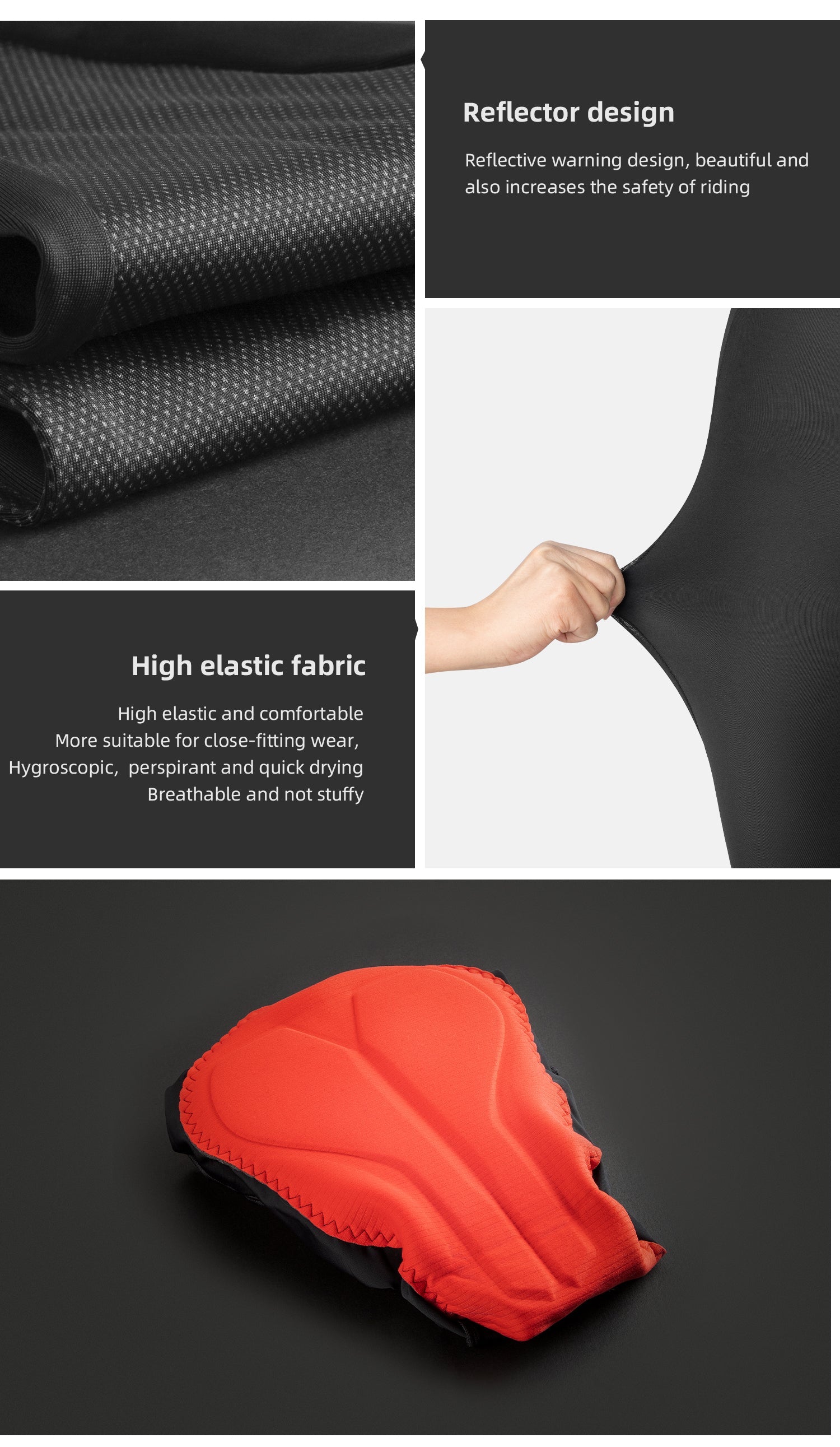 【ROAD TO SKY】by ROCKBROS Women's Cycling Tights in Black - ROCKBROSUSA