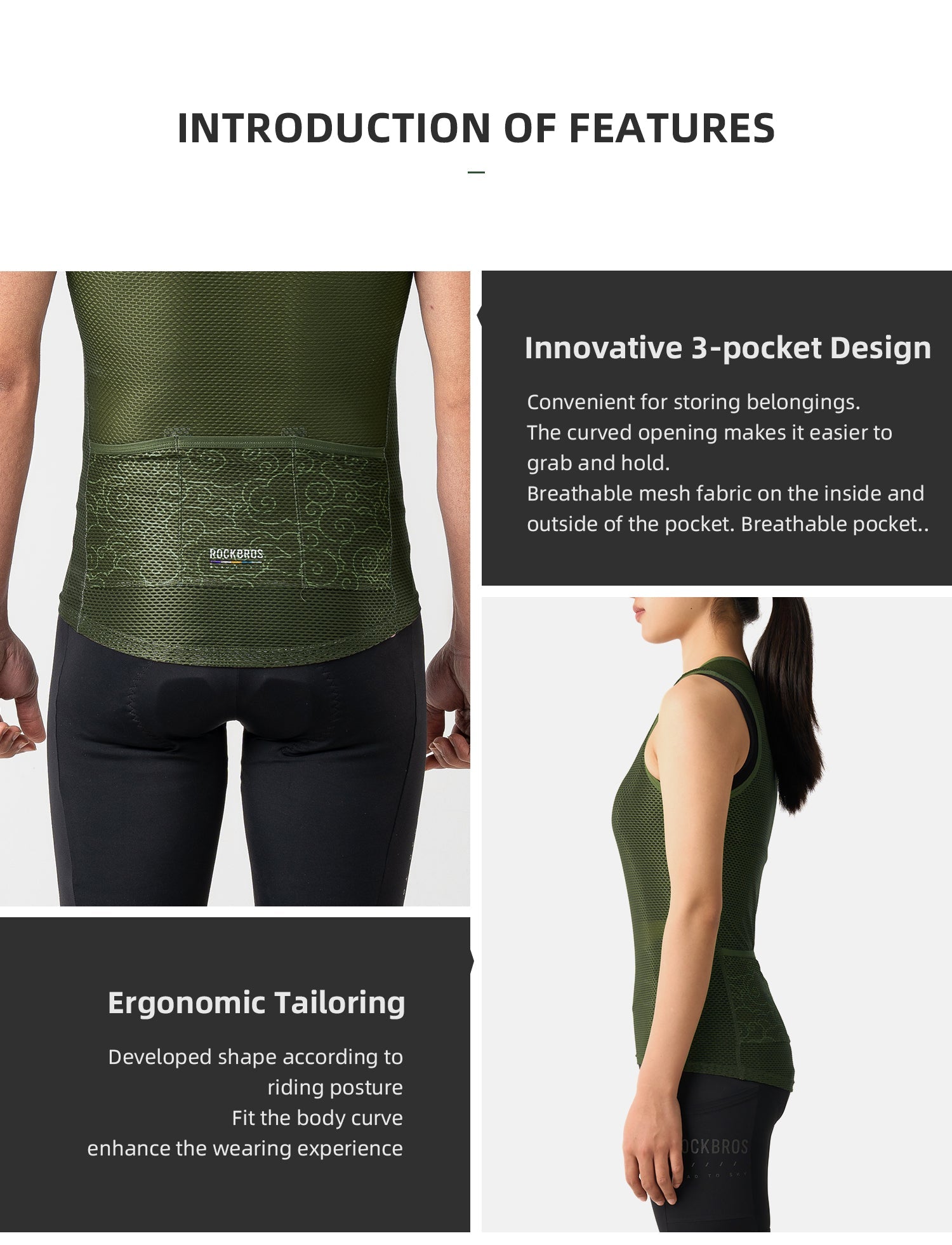 【ROAD TO SKY】by ROCKBROS Unisex Sleeveless Mesh Cycling Base Layer in Various Colours - ROCKBROSUSA