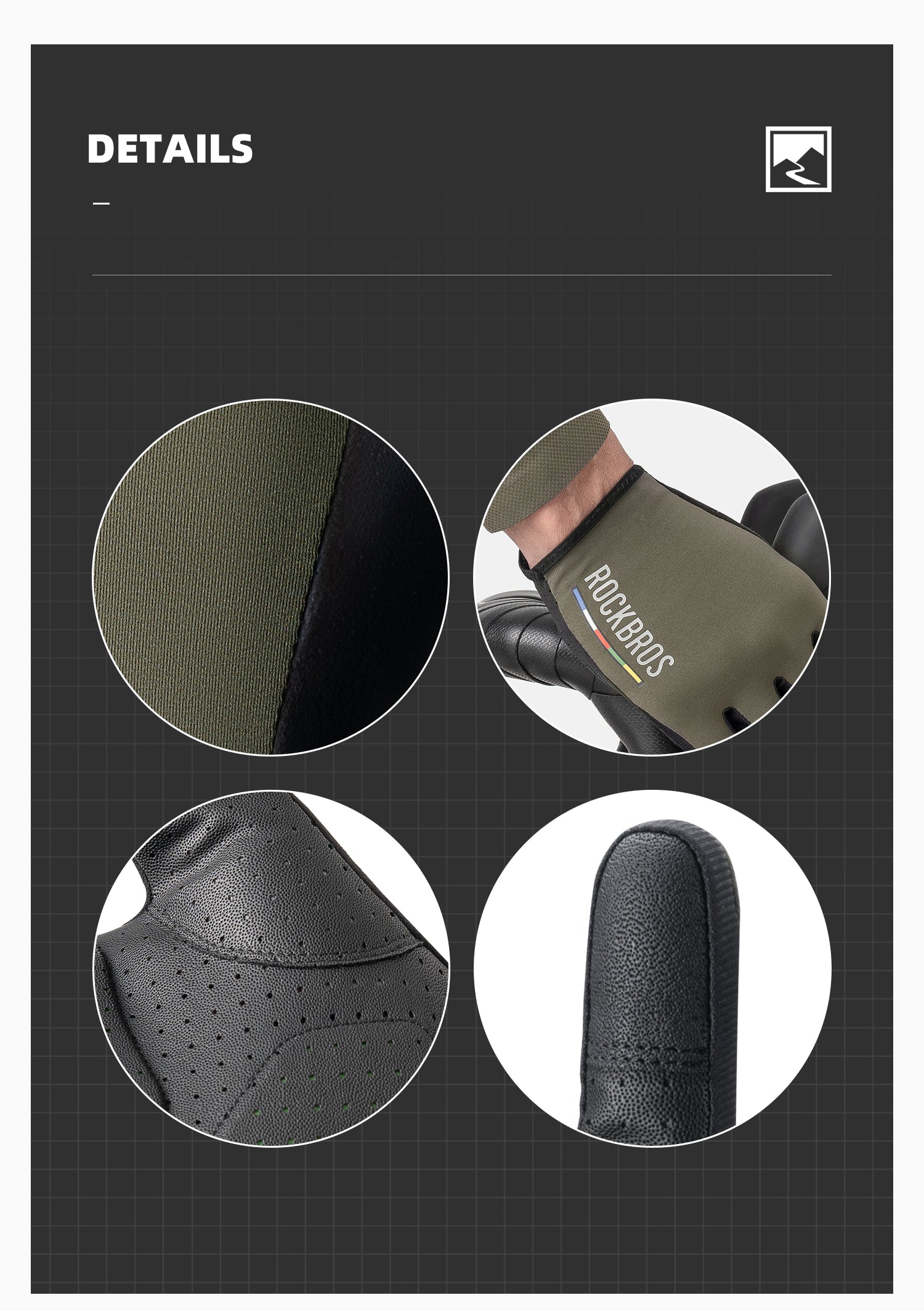 【ROAD TO SKY】by ROCKBROS Deluxe Cycling Gloves in Various Colours - ROCKBROSUSA