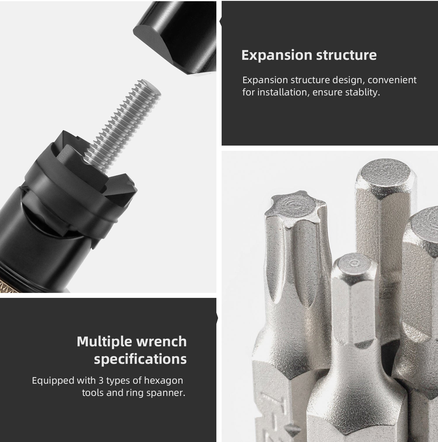 【ROAD TO SKY&VIVK】by ROCKBROS and VIVK Compact Multi-Use Bike Tool Set - Fits in Handlebars - ROCKBROSUSA