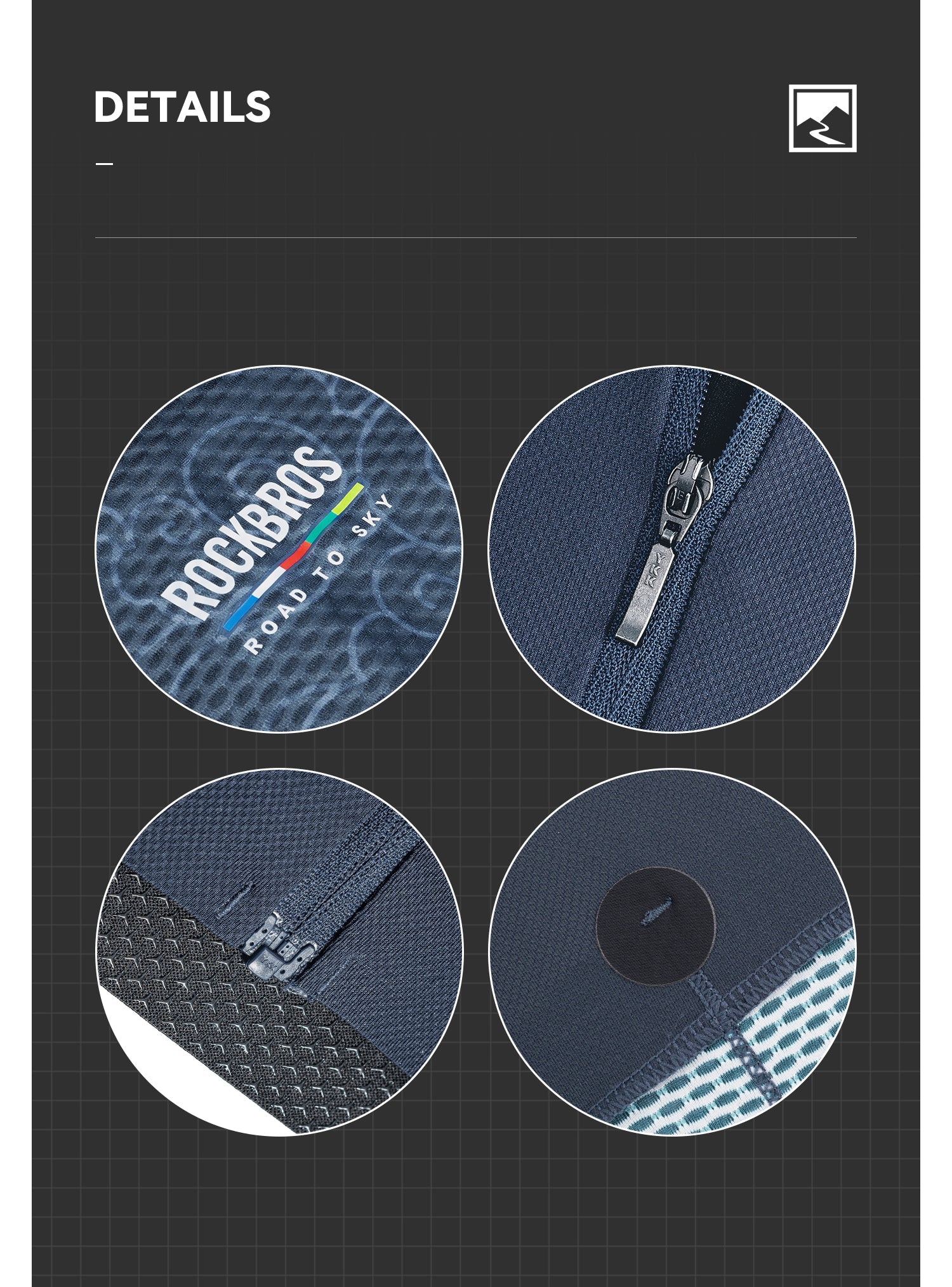 【ROAD TO SKY】by ROCKBROS Men's Short-Sleeve Cycling Jersey in Various Colours - ROCKBROSUSA