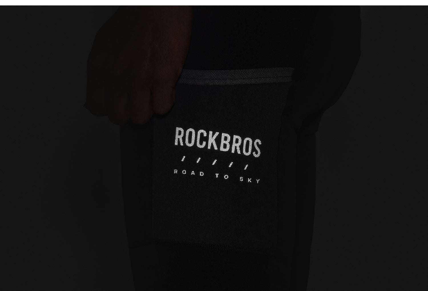 【ROAD TO SKY】by ROCKBROS Men's Cycling Bib Tights in Black - ROCKBROSUSA