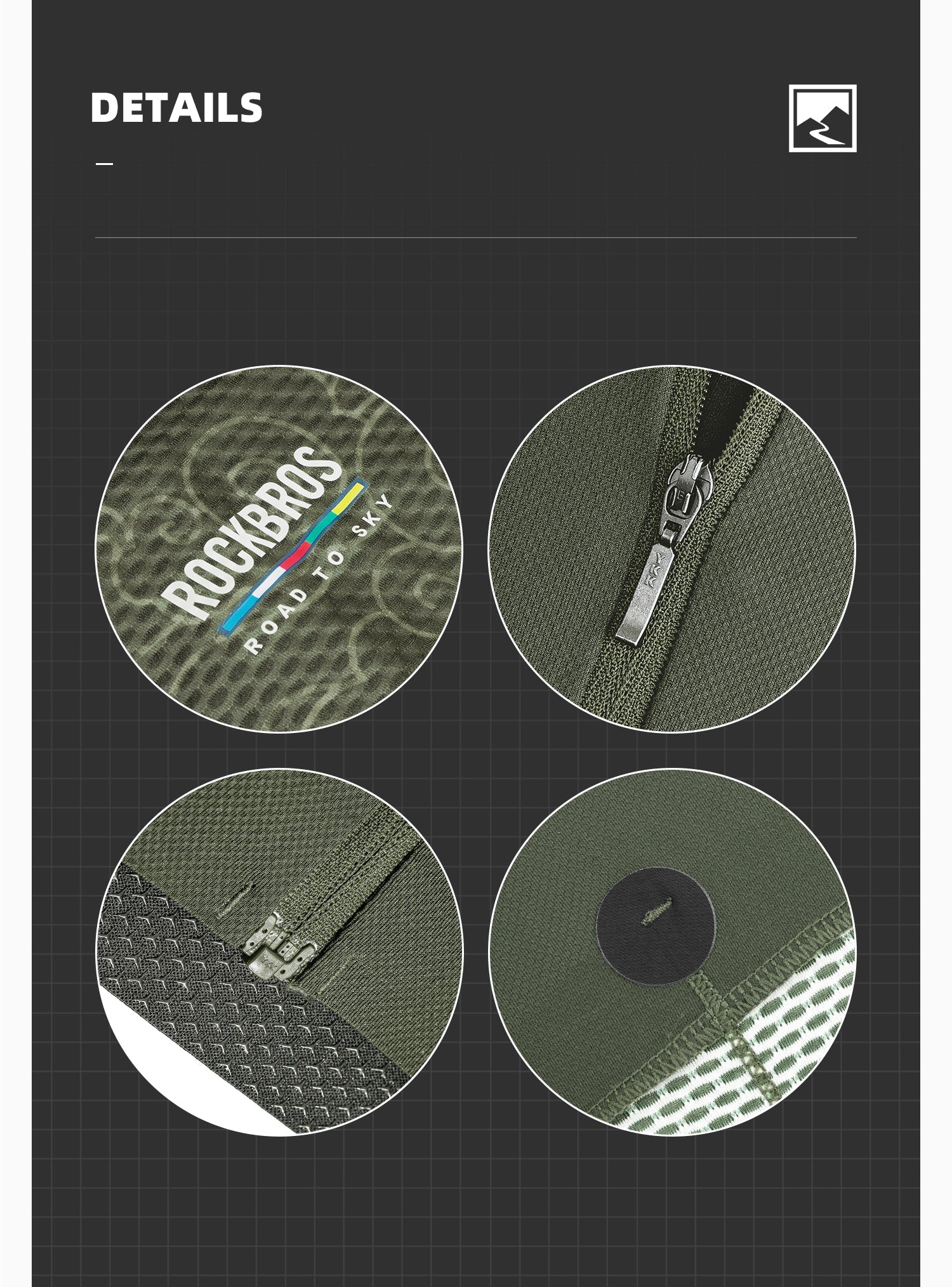 【ROAD TO SKY】by ROCKBROS Men's Long-Sleeve Cycling Jersey in Various Colours - ROCKBROSUSA