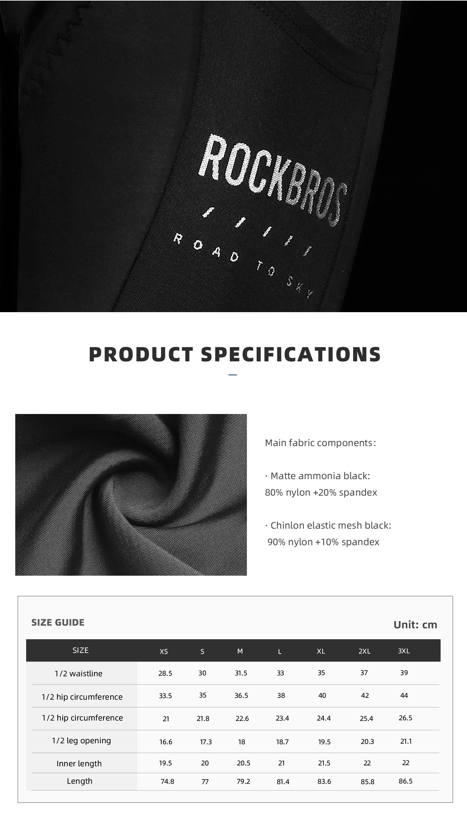 【ROAD TO SKY by ROCKBROS Women's Cycling Bib Shorts in Black - ROCKBROSUSA