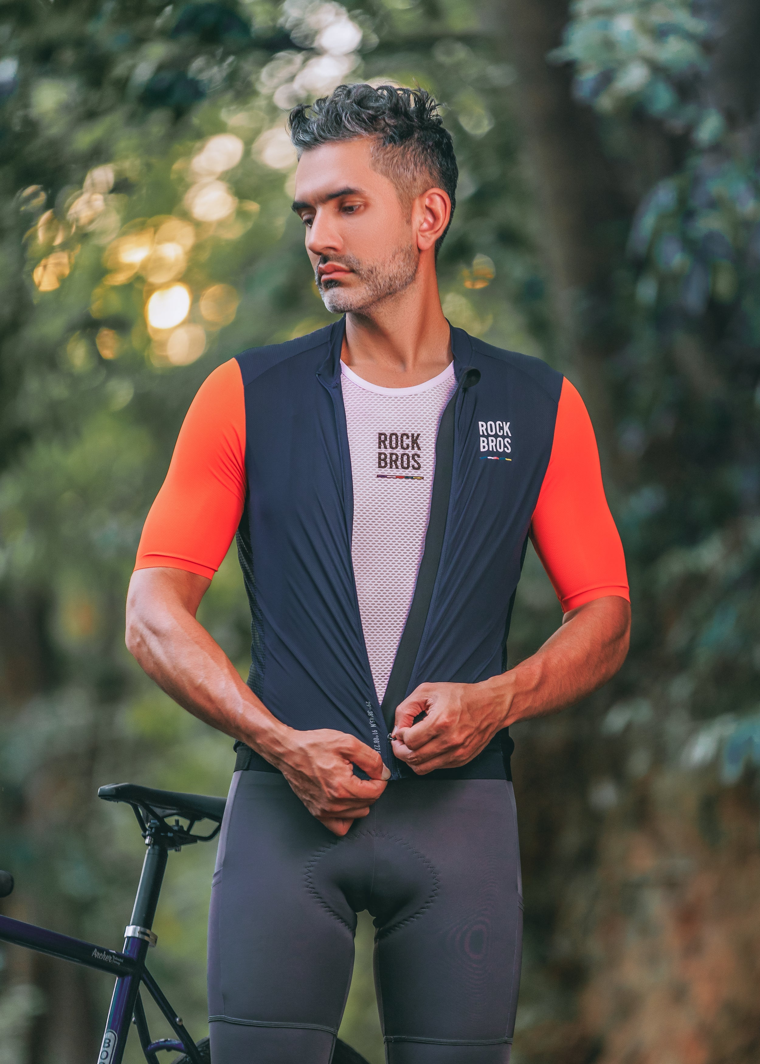 【ROAD TO SKY】by ROCKBROS Men's Short-Sleeve Cycling Jersey in Various Colours - ROCKBROSUSA