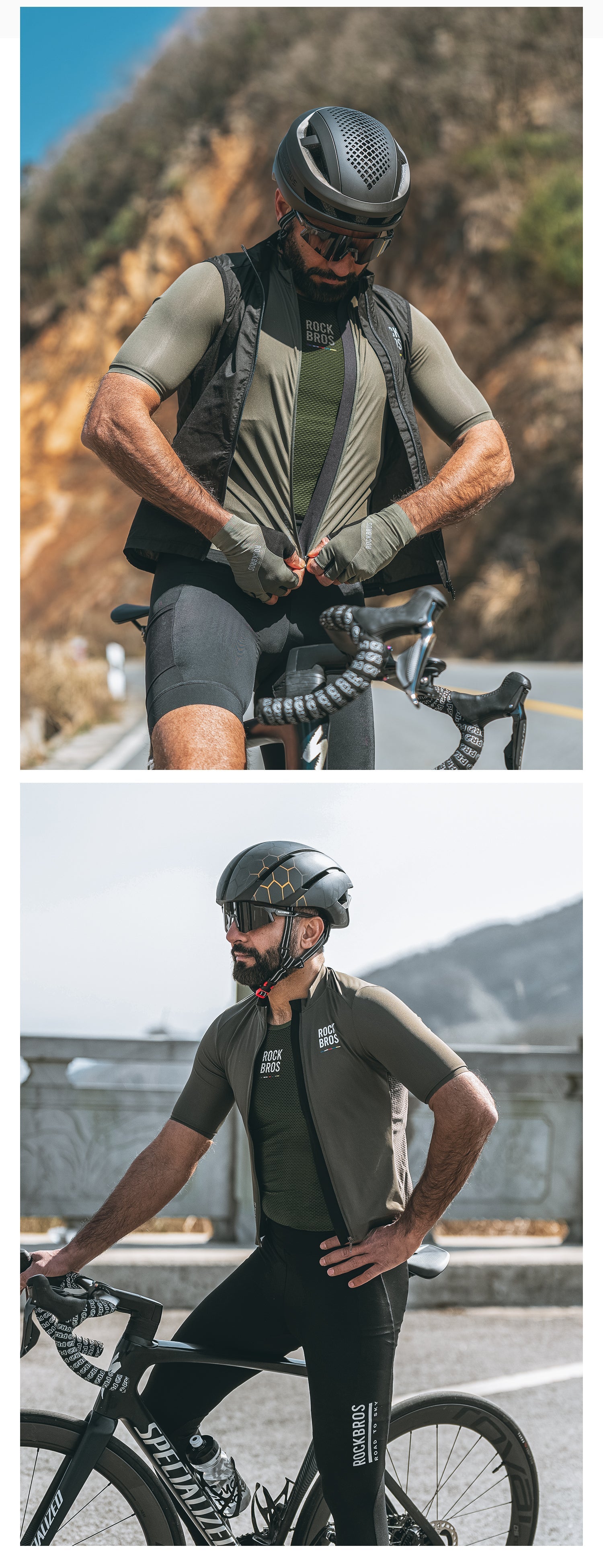 【ROAD TO SKY】by ROCKBROS Unisex Short-Sleeved Mesh Cycling Base Layer in Various Colours - ROCKBROSUSA
