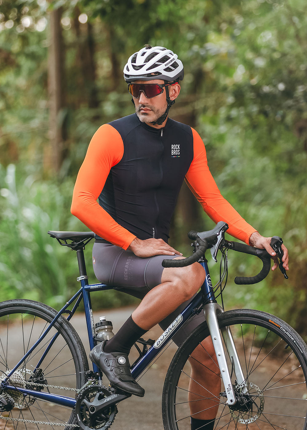 【ROAD TO SKY】by ROCKBROS Men's Long-Sleeve Cycling Jersey in Various Colours - ROCKBROSUSA