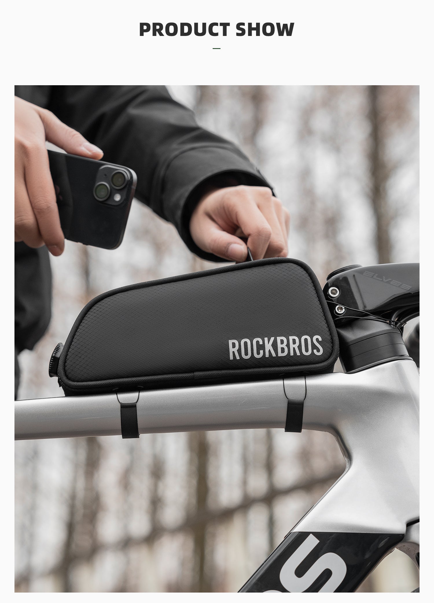 【ROAD TO SKY】by ROCKBROS Deluxe Top Tube Cycling Bag in Various Colours - ROCKBROSUSA