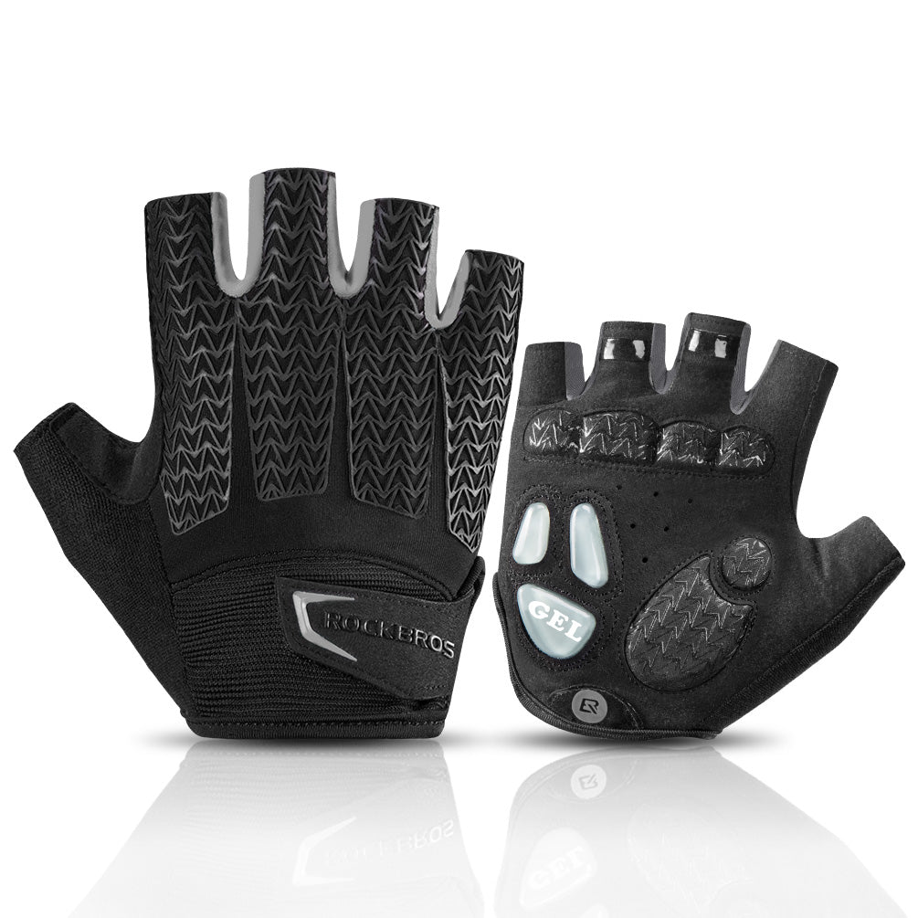 ROCKBROS half finger gloves with Gel Liquid Silicone & SBR palm pad