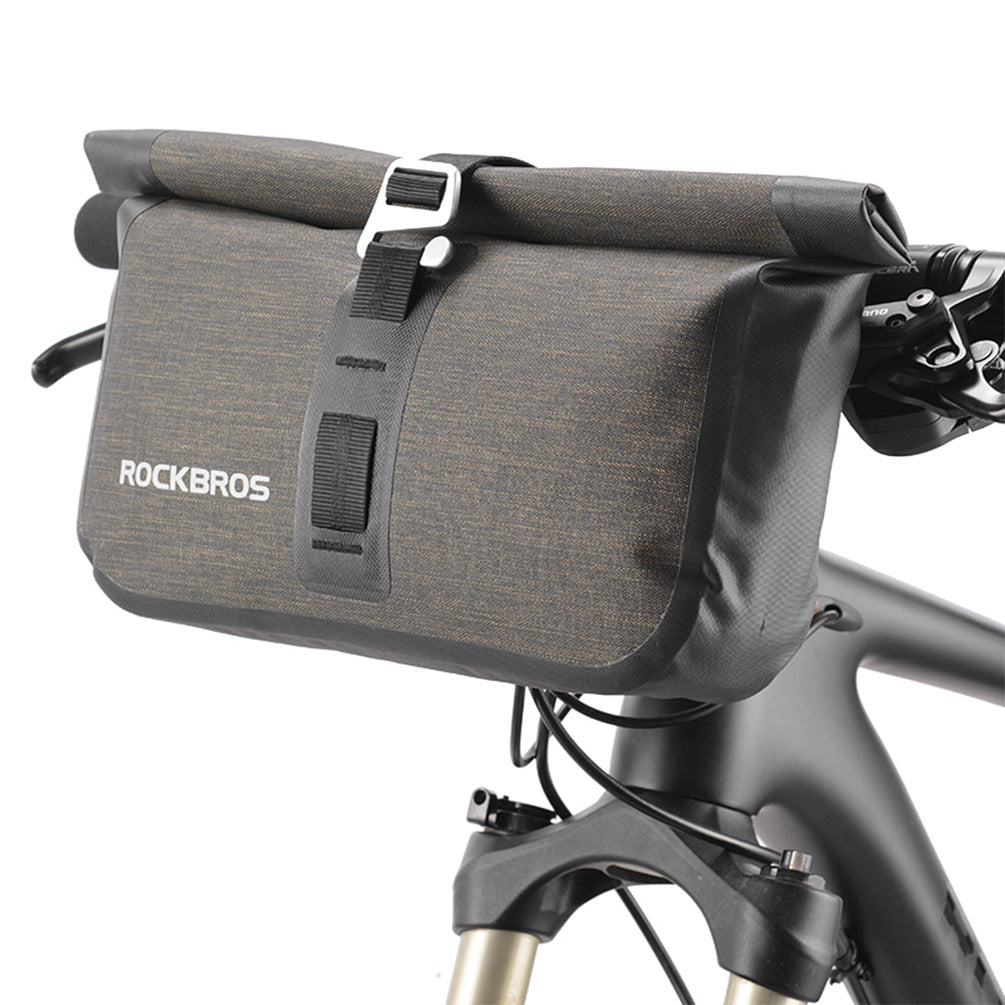 ROCKBROS Roll Handlebar Bag Bike Large Capacity Handlebar Frame Top Tube Bag 5-6L