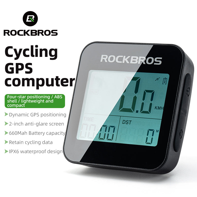 ROCKBROS Smart GPS Speedometer - IPX6 Waterproof Cycling Computer - ROCKBROSUSA
