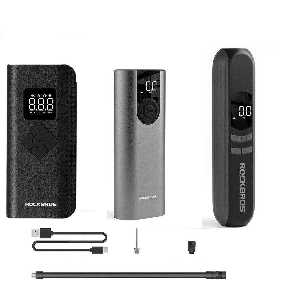 ROCKBROS Electric Bike Pump with Intelligent Digital Display - ROCKBROSUSA