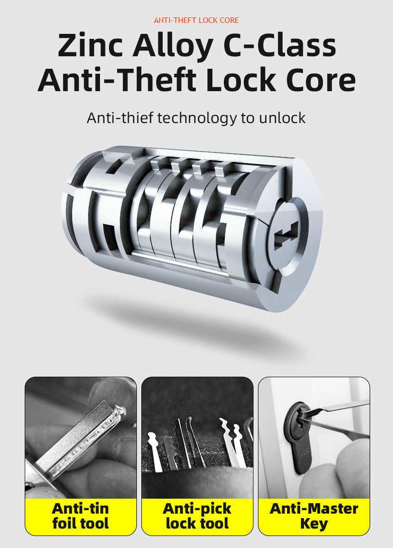 ROCKBROS Motorcycle Bicycle U-Lock Anti-Theft Thickened MTB Bike Lock Alloy Steel 3 Keys - ROCKBROSUSA