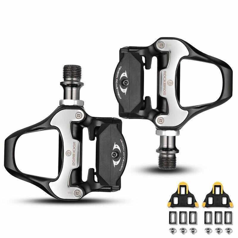 ROCKBROS Self-Lock Road Bike Pedals with Shimano SPD-SL/Look KEO Cleat