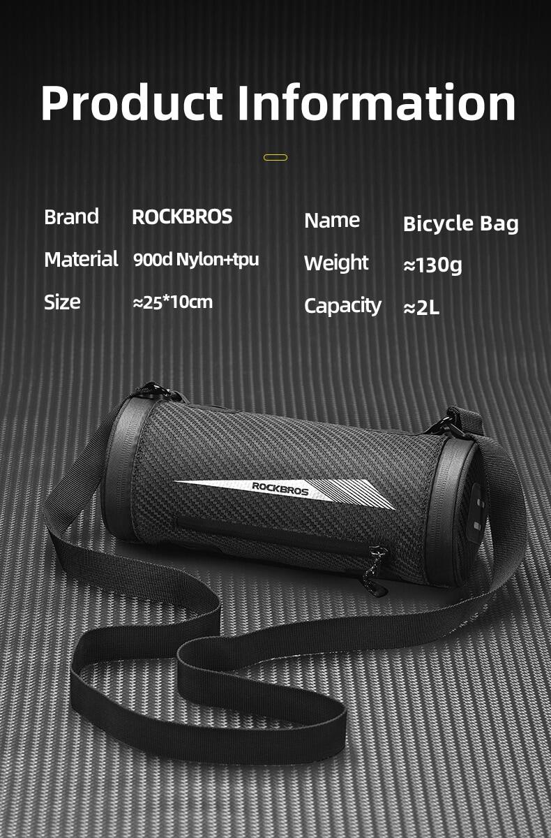 ROCKBROS 2L Waterproof Handlebar Bag - Multi-Purpose, Easy Clean - ROCKBROSUSA