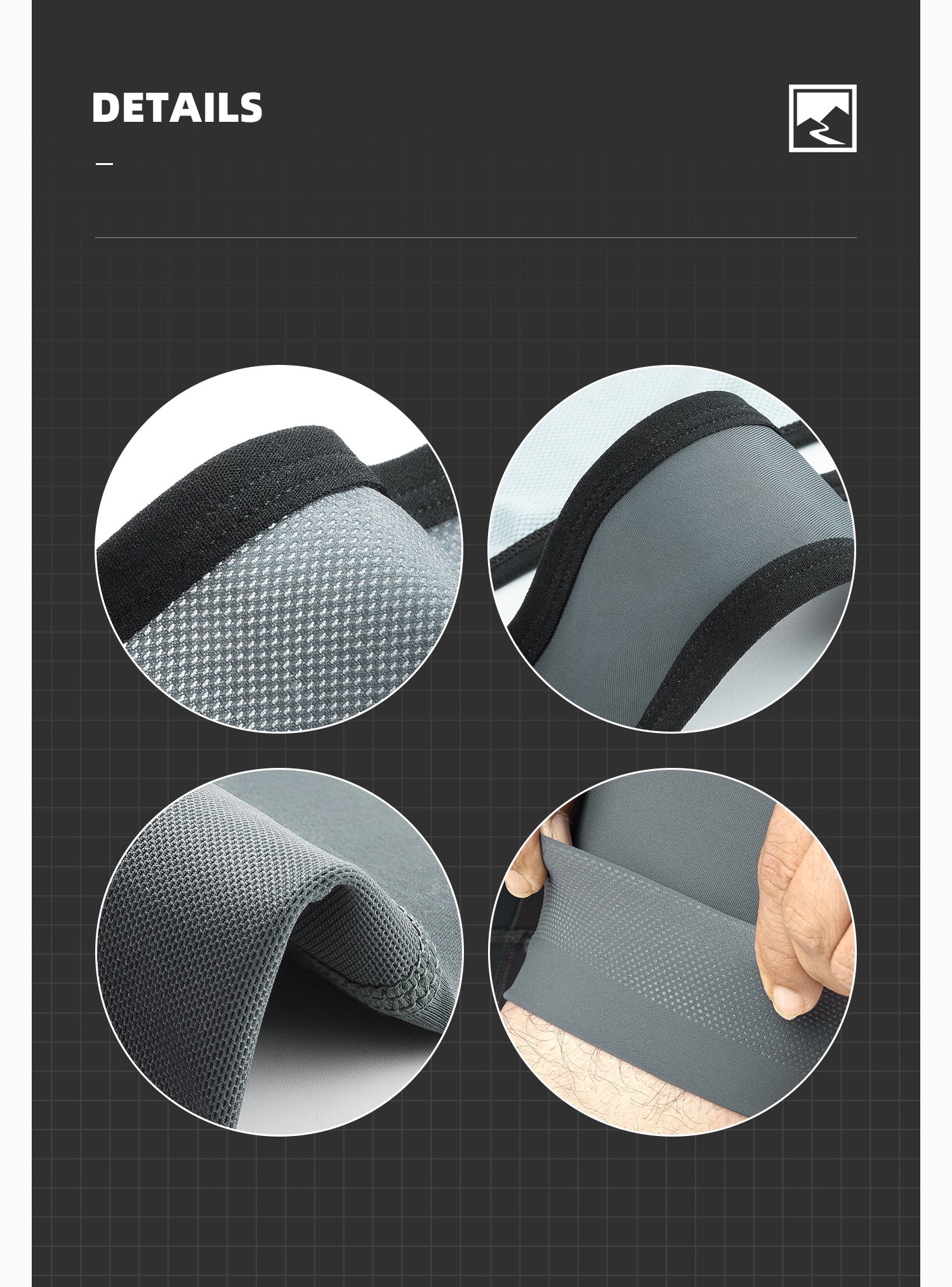 【ROAD TO SKY】by ROCKBROS Men's Cycling Bib Shorts in Grey - ROCKBROSUSA