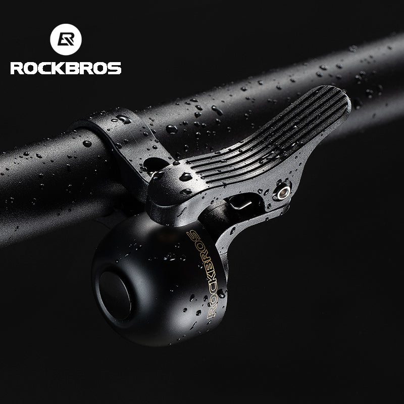 ROCKBROS Bike Bell Copper Alloy Durable Bicycle Bell with Clear&Long Sound Bike Ring Bell - ROCKBROSUSA