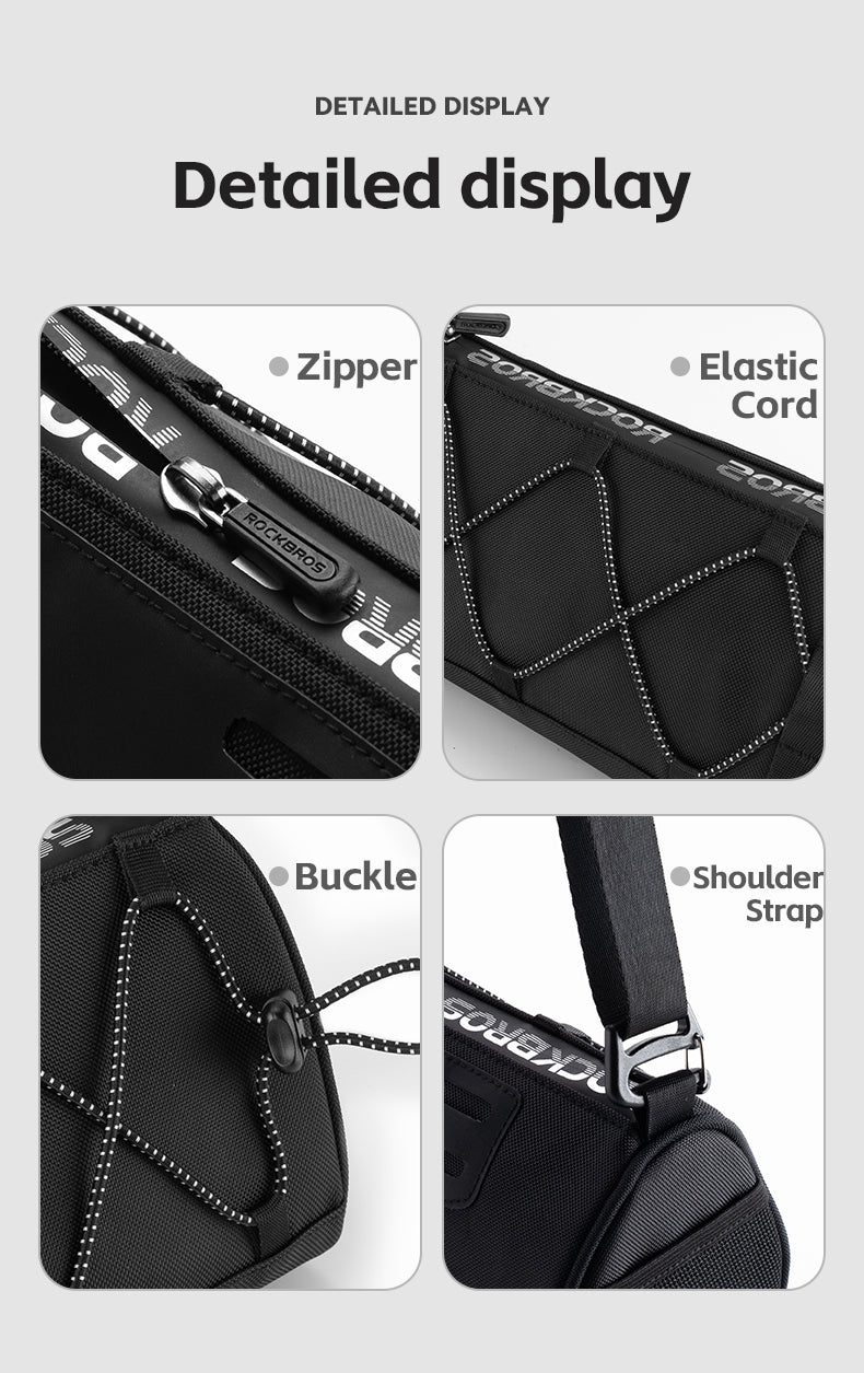 ROCKBROS 1.5L Reflective Handlebar Bag - Durable, Compact, Multi-functional - ROCKBROSUSA