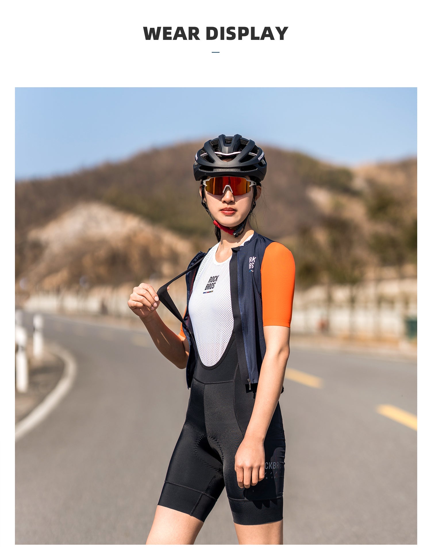 【ROAD TO SKY by ROCKBROS Women's Cycling Bib Shorts in Black - ROCKBROSUSA
