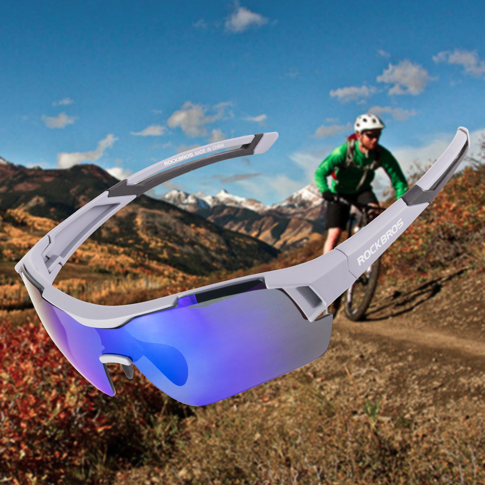 ROCKBROS Polarised Sunglasses for Men Cycling Sunglasses UV Protection