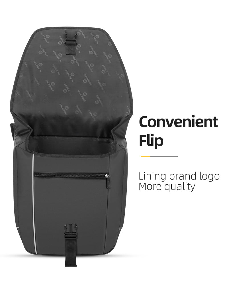 ROCKBROS Super 30-Litre Bicycle Saddlebags in Black - ROCKBROSUSA