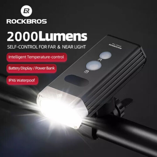 ROCKBROS 2000LM 360° Adjustable Headlight - Ultra Bright, Waterproof, Durable - ROCKBROSUSA