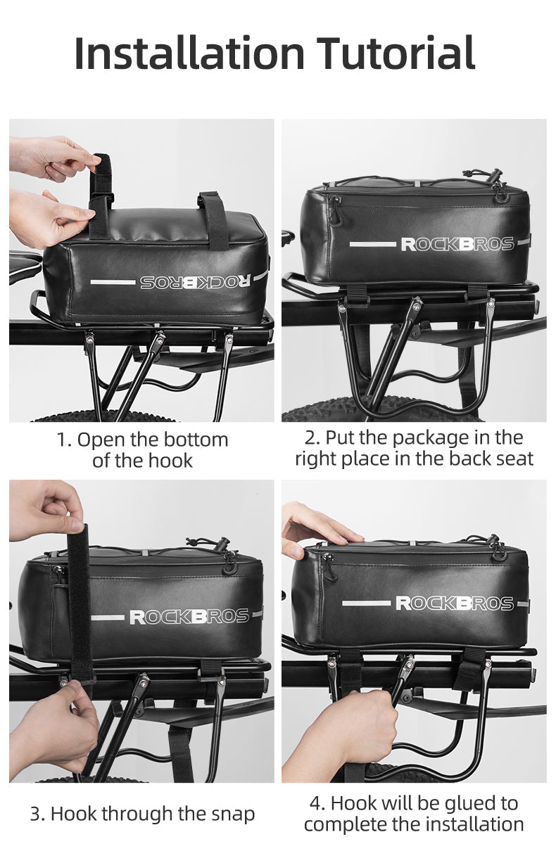 ROCKBROS Deluxe Bicycle Rear Rack Bag - ROCKBROSUSA