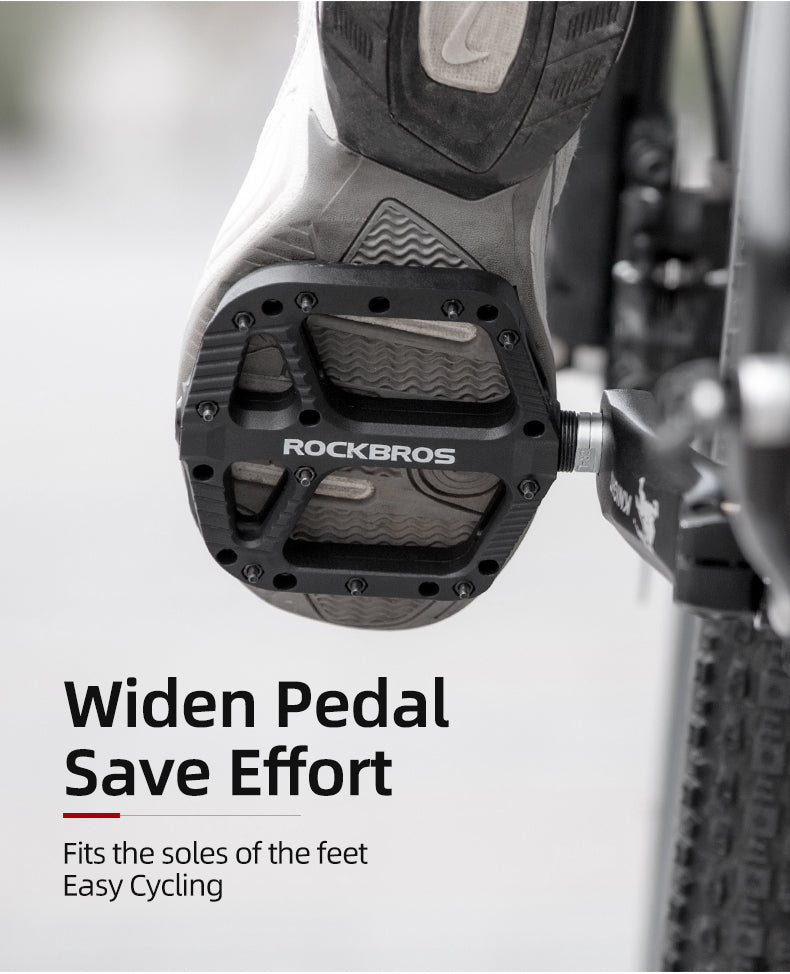 ROCKBROS Extra Large Bike Pedals in Various Colours (Pair)