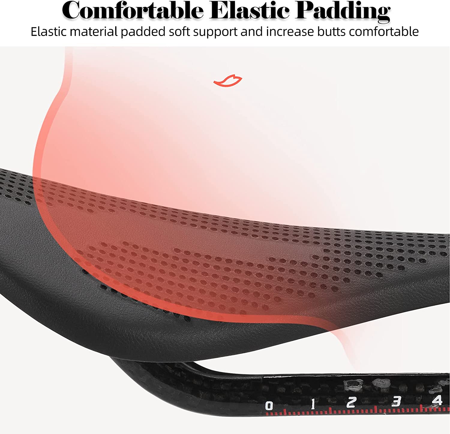 ROCKBROS Carbon Fiber Bike Saddle Lightweight Shock Absorbent - ROCKBROSUSA