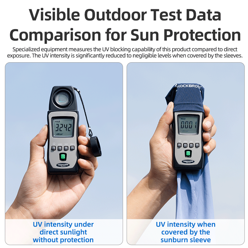 ROCKBROS Sun Protection Arm Sleeves Cooling Running - ROCKBROSUSA