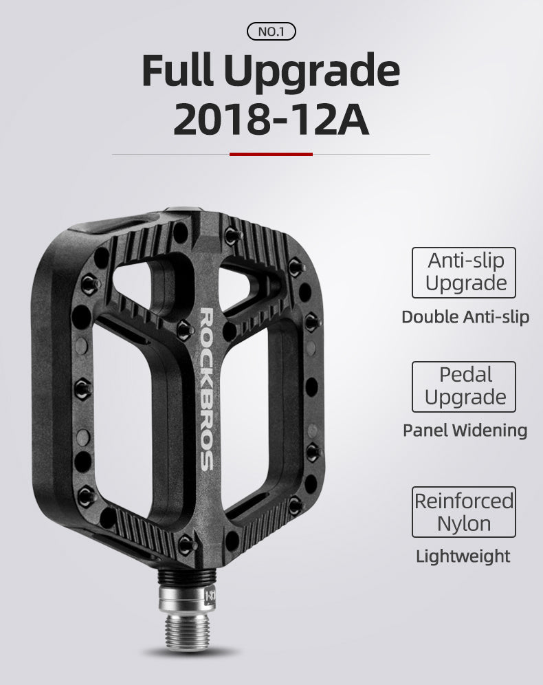 ROCKBROS Extra Large Bike Pedals in Various Colours (Pair)