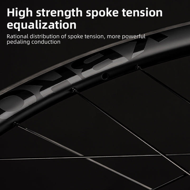 ROCKBROS Road Bike Carbon Fiber Wheels 700C Carbon Fiber Disc Brake 65mm Wheelsets Clincher - ROCKBROSUSA